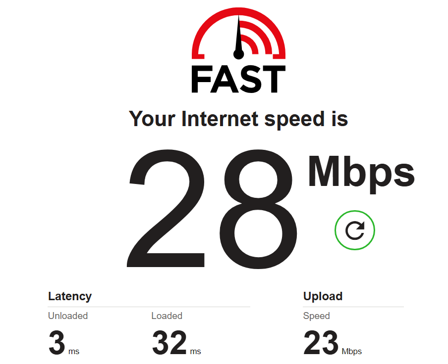 Check your internet speed by using testing sites.